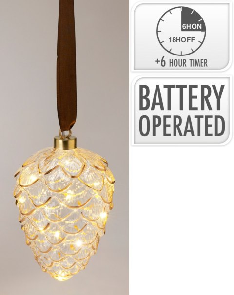 Szyszka wisząca LED 16 cm