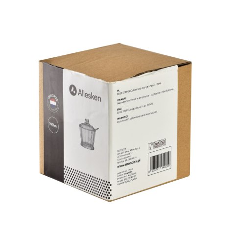 ELISE STRIPES Cukiernica z łyżeczką 190ml 8,4x7xh12cm