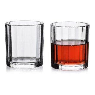 ELISE STRIPES Komplet 4 szklanek 310mlprzezroczyste 8x8xh9cm