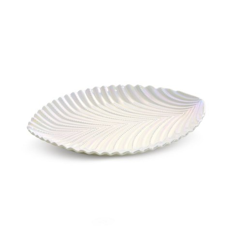 PATERA DEKORACYJNA NELA (02) 22 X 18 X 3 CM PERŁOWY