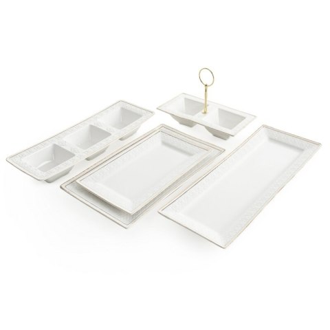 PATERA DEKORACYJNA OLIVIA (01) 39 X 15 X 3 CM BIAŁY