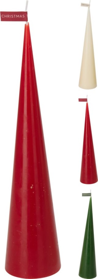 Świeca choinka 7X31CM 3kolory