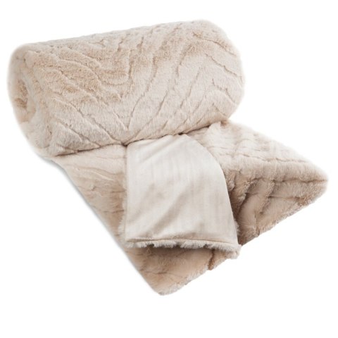 KOC KATE 150 X 200 CM BEŻOWY KOC KATE 150 X 200 CM BEŻOWY