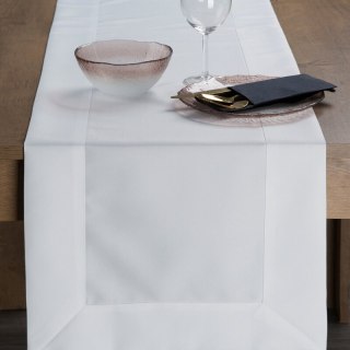 OBRUS LUCY 40 X 180 CM BIAŁY