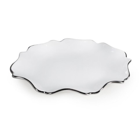 PATERA DEKORACYJNA AUREN (02) 25 X 18 X 3 CM BIAŁY