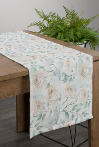 OBRUS FLORE 9 40 X 180 CM ZIELONY