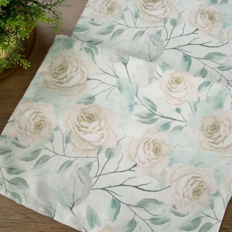 OBRUS FLORE 9 40 X 180 CM ZIELONY