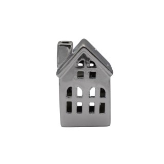 DOMEK CERAMICZNY SUGAR SILVER NA T-LIGHT MAŁY