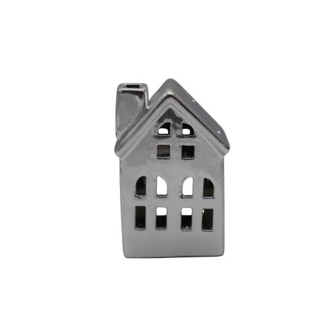 DOMEK CERAMICZNY SUGAR SILVER NA T-LIGHT MAŁY