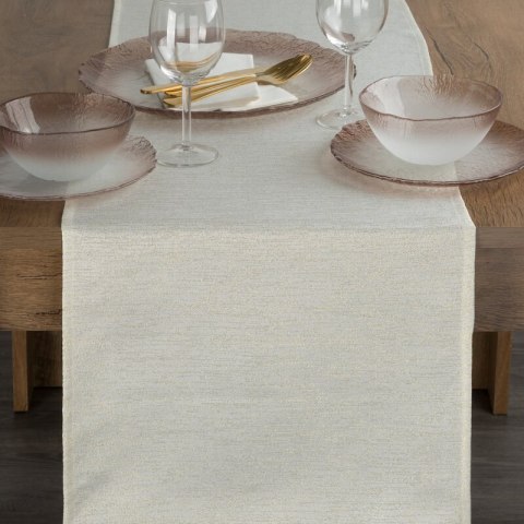OBRUS DAGA 40 X 140 CM KREMOWY