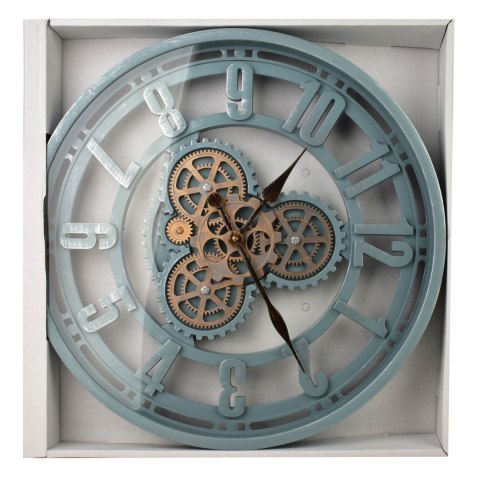 RAMSEY Zegar 50x50x6,5cm morski, ruchomy cichy mechanzim