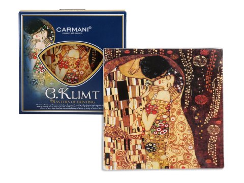 Talerz dekoracyjny - G. Klimt, Pocałunek (CARMANI)