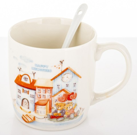 Pl Kubek Z Łyżeczką I Podstawką 330 Ml