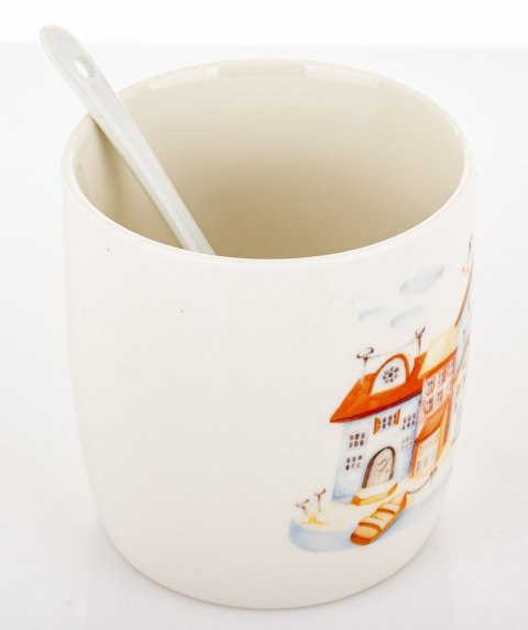 Pl Kubek Z Łyżeczką I Podstawką 330 Ml