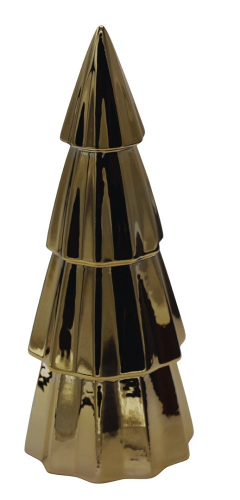 CHOINKA CERAMICZNA ZŁOTA CHOINKA CERAMICZNA ZŁOTA