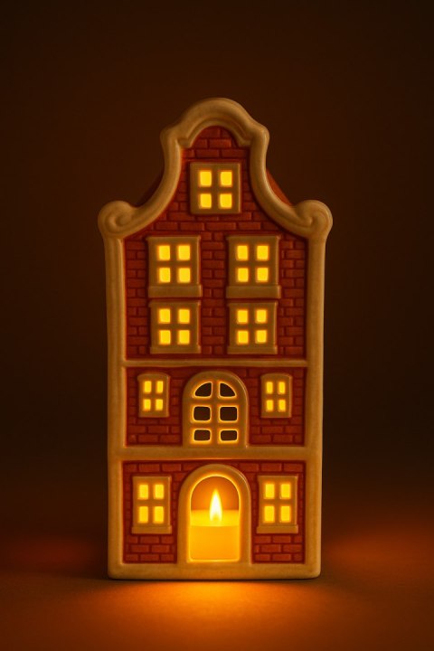 HYTTE Domek ceramiczny 8,5x7,5x16,3 cm