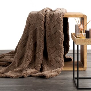 KOC D91 CARO 170 X 210 CM CIEMNOBRĄZOWY