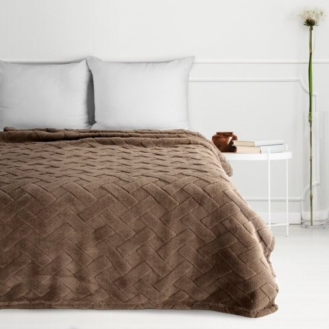 KOC D91 CARO 170 X 210 CM CIEMNOBRĄZOWY