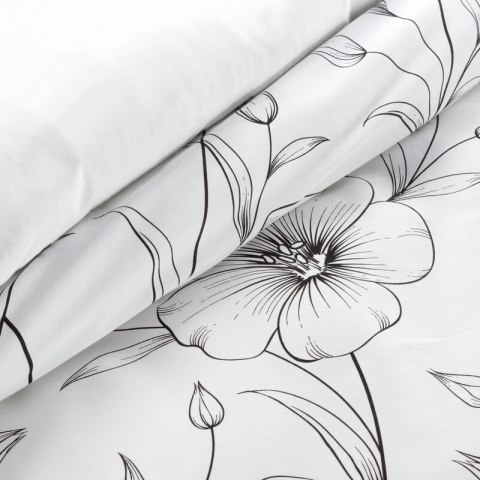 KOMPLET POŚCIELI SATYNOWEJ SPRING 64 140 X 200 CM BIAŁY