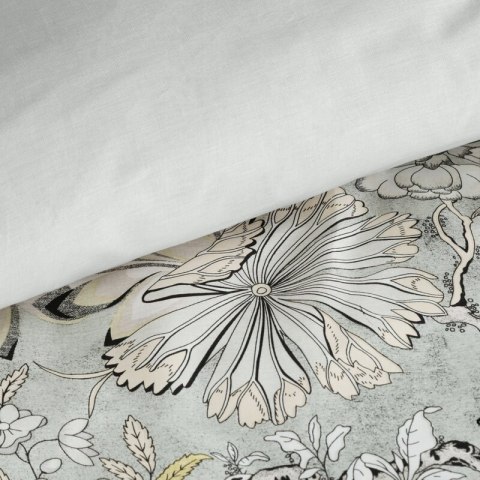 KOMPLET POŚCIELI SATYNOWEJ SPRING 72 140 X 200 CM JASNOSTALOWY