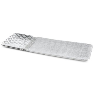 PATERA DEKORACYJNA SOLEN (01) 39 X 13 X 3 CM SREBRNY