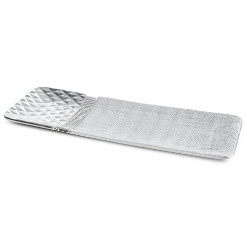 PATERA DEKORACYJNA SOLEN (01) 39 X 13 X 3 CM SREBRNY