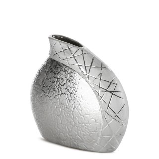 WAZON DEKORACYJNY ALIRA (01) 20 X 8 X 19 CM SREBRNY