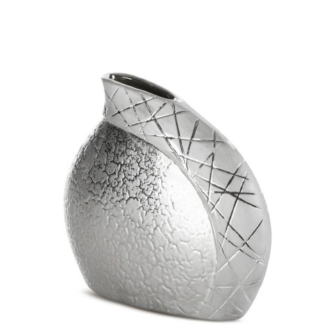 WAZON DEKORACYJNY ALIRA (01) 20 X 8 X 19 CM SREBRNY
