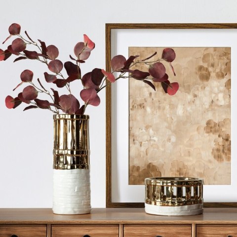 WAZON DEKORACYJNY MAELA (01) O 13 X 32 CM BIAŁY