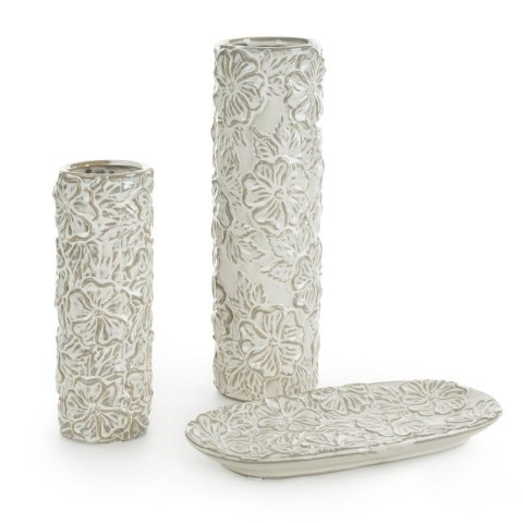 WAZON DEKORACYJNY NAIRA (02) O 9 X 26 CM KREMOWY