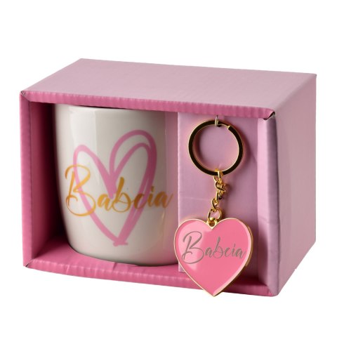 BABCIA Kubek z brelokiem 350ml 8,5x12x9cm