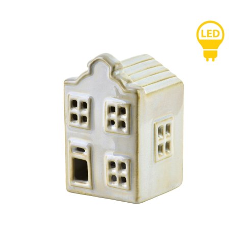 HYTTE Domek ceramiczny LED 5,7x5,5x8,6 cm
