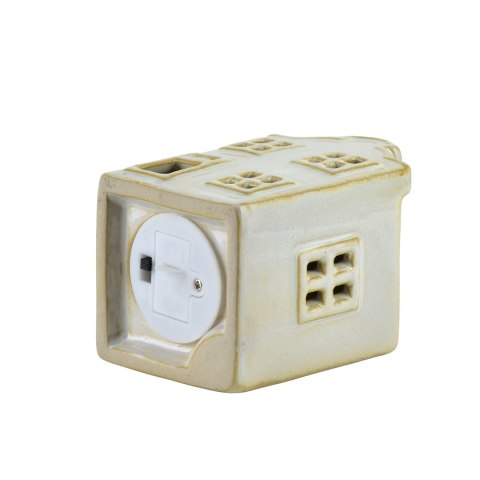 HYTTE Domek ceramiczny LED 5,7x5,5x8,6 cm