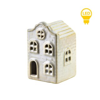HYTTE Domek ceramiczny LED 5,7x5,7x8,7 cm