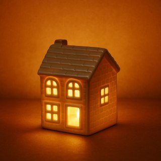 HYTTE Domek ceramiczny LED 6x5,5x8,4 cm