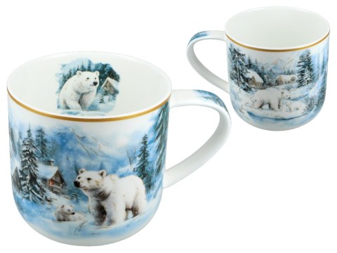 Kubek świąteczny - Zima wszędzie, Niedźwiedź (CARMANI)