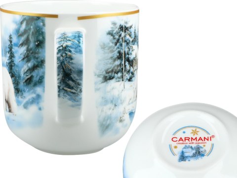 Kubek świąteczny - Zima wszędzie, Niedźwiedź (CARMANI)