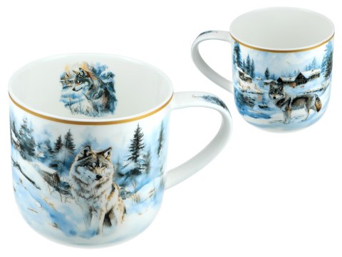 Kubek świąteczny - Zima wszędzie, Wilki (CARMANI)