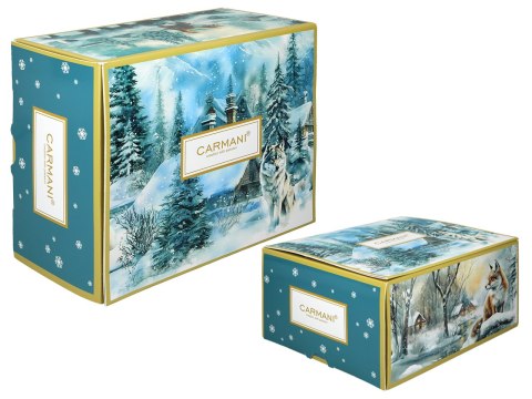 Kubek świąteczny - Zima wszędzie, Wilki (CARMANI)