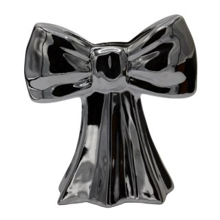 WAZON CERAMICZNY KOKARDA SREBRNA MAŁA