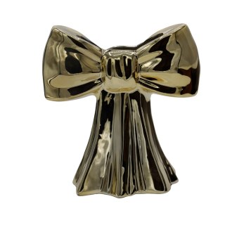 WAZON CERAMICZNY KOKARDA ZŁOTA MAŁA