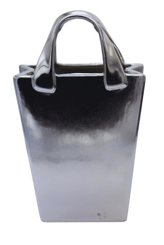 WAZON CERAMICZNY TOREBKA SUGAR SILVER