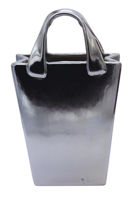 WAZON CERAMICZNY TOREBKA SUGAR SILVER