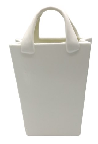 WAZON CERAMICZNY TOREBKA SUGAR WHITE