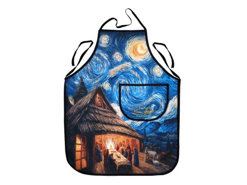 Fartuszek kuchenny - inspirowany malarstwem van Gogha, Boże Narodzenie (CARMANI)