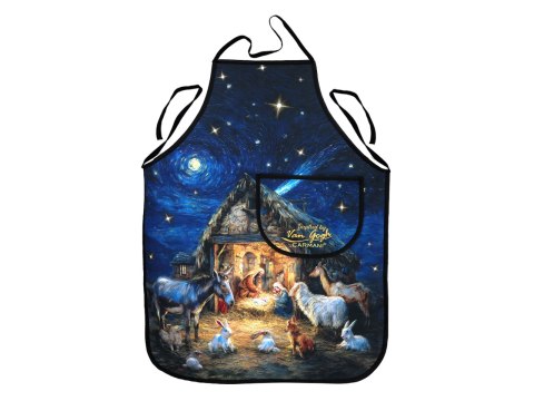 Fartuszek kuchenny - inspirowany malarstwem van Gogha, Boże Narodzenie (CARMANI)