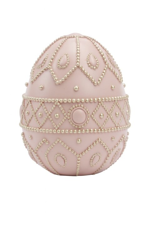 JAJKO CERAMICZNE RÓŻOWE ZE ZŁOTYMI ZDOBIENIAMI