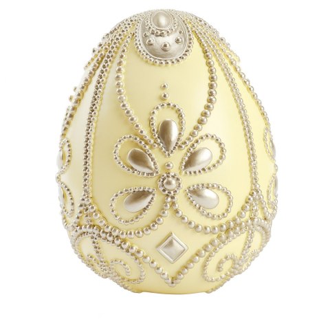 JAJKO CERAMICZNE ŻÓŁTE ZE ZŁOTYMI ZDOBIENIAMI