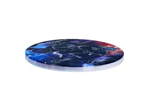 Kpl. 4 podkładek ceramicznych, okrągłe - Znaki zodiaku, Strzelec (CARMANI)