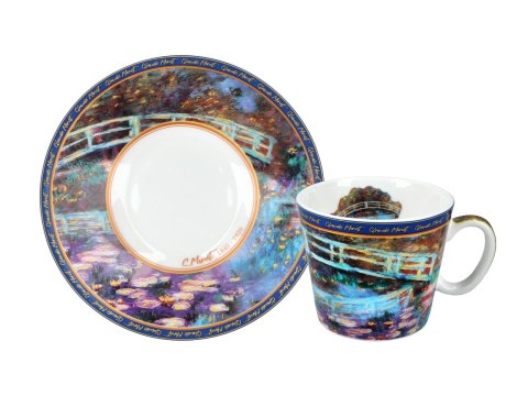 Filiżanka espresso - C. Monet, Most nad stawem z liliami wodnym (CARMANI)